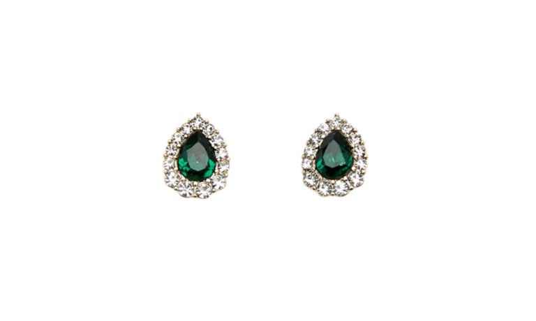 Amelie Earrings Emerald